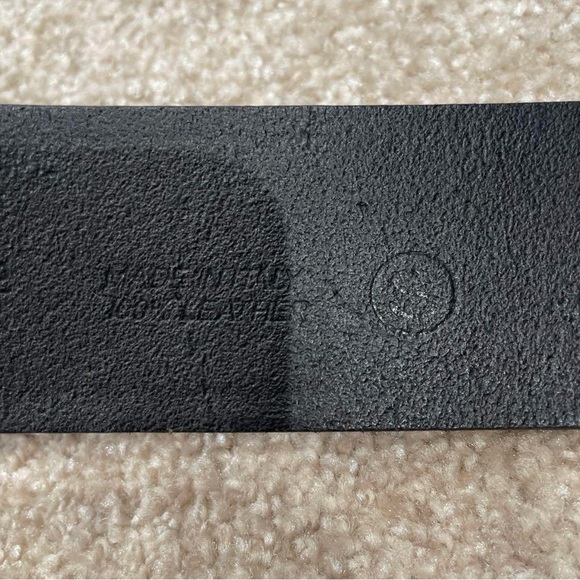 DSQUARED2 Black Leather Belt with Logo Buckle main image 5